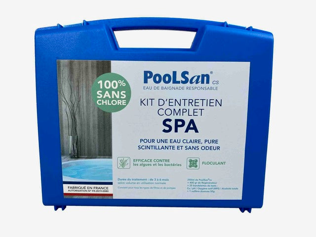 Kit d’entretien complet pour SPA 100% SANS CHLORE - Traitement d’eau Eco-Responsable .Kit Made in France