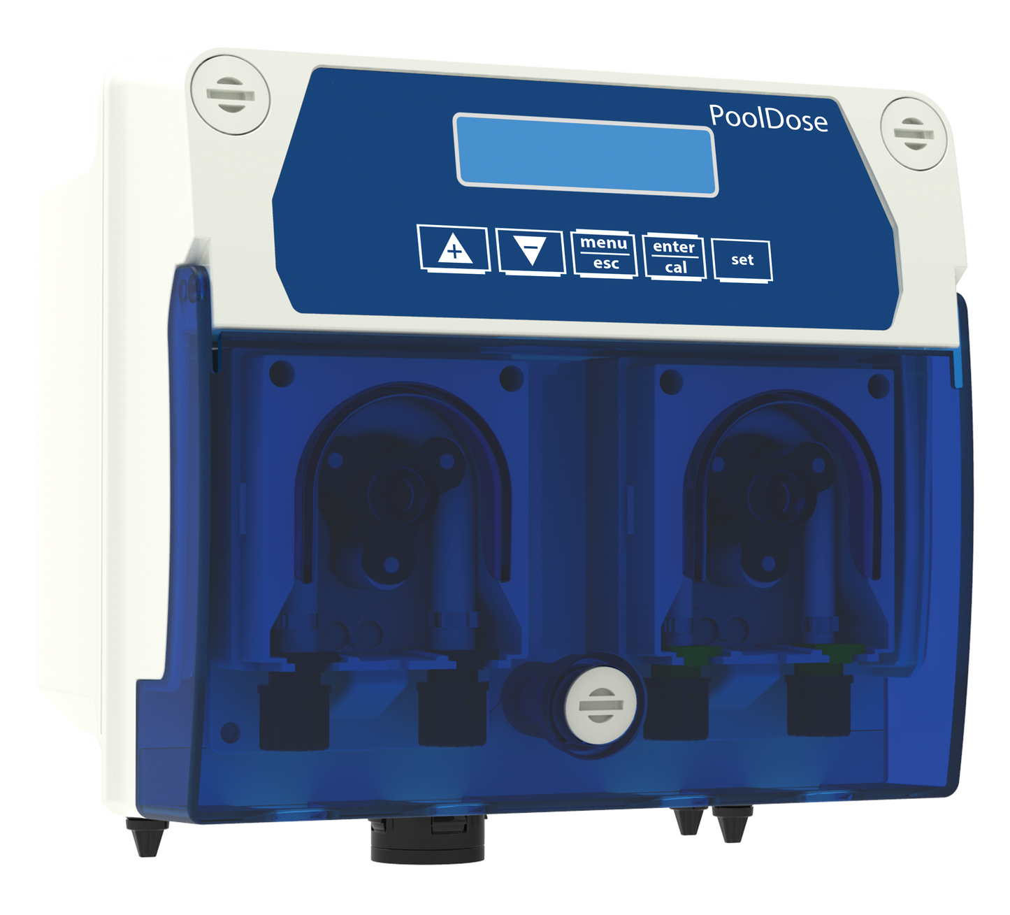 LLe PoolDose est un régulateur du pH et du Chlore pour les SPAS, 2 en 1 qui intègre dans un seul boîtier compact la pompe doseuse et le système d'analyse et de régulation. Facile à installer, il est configuré pour fonctionner immédiatement dans 98% des bassins sans avoir besoin d'ouvrir le boitier. Particulièrement silencieux, cet appareil régule le pH et le chlore du SPA automatiquement et efficacement.