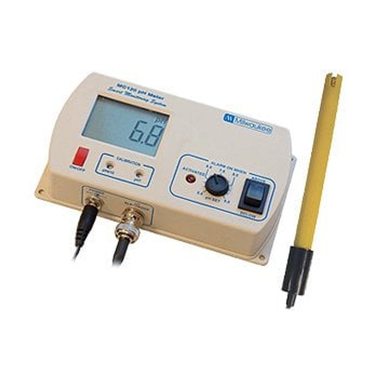 Les MC410 sont conçus pour surveiller en continu les valeurs du TDS (Sels dissous totaux). Chaque unité dispose d'un point de consigne sélectionnable par l'utilisateur. Une alarme visuelle LED est activée et clignote lorsque le niveau de pH augmente au-dessus ou au-dessous (sélectionné par l'utilisateur) de ce point de consigne..